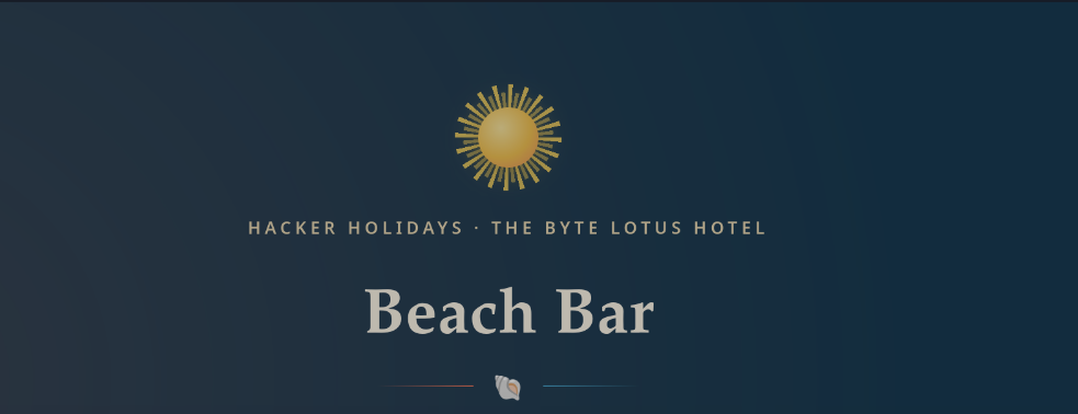TryHackMe Beach Bar - Boot2Root walkthrough